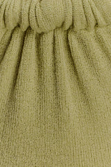 Theresea Halter Knit Maxi Dress - Light Olive