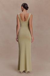 Marta Slinky Cowl Maxi Dress - Sage
