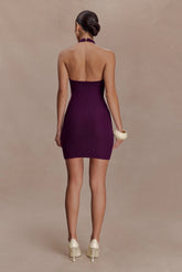 Jacky Tulip Mini Dress - Plum