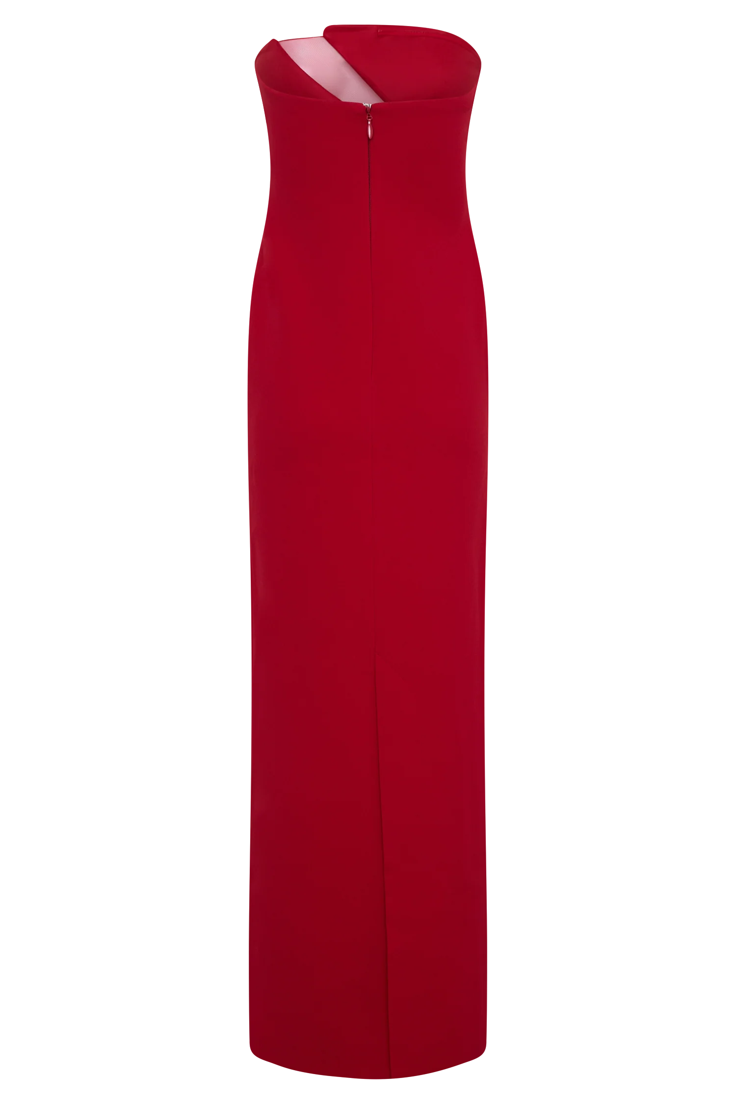 Lianne Strapless Maxi Dress - Red