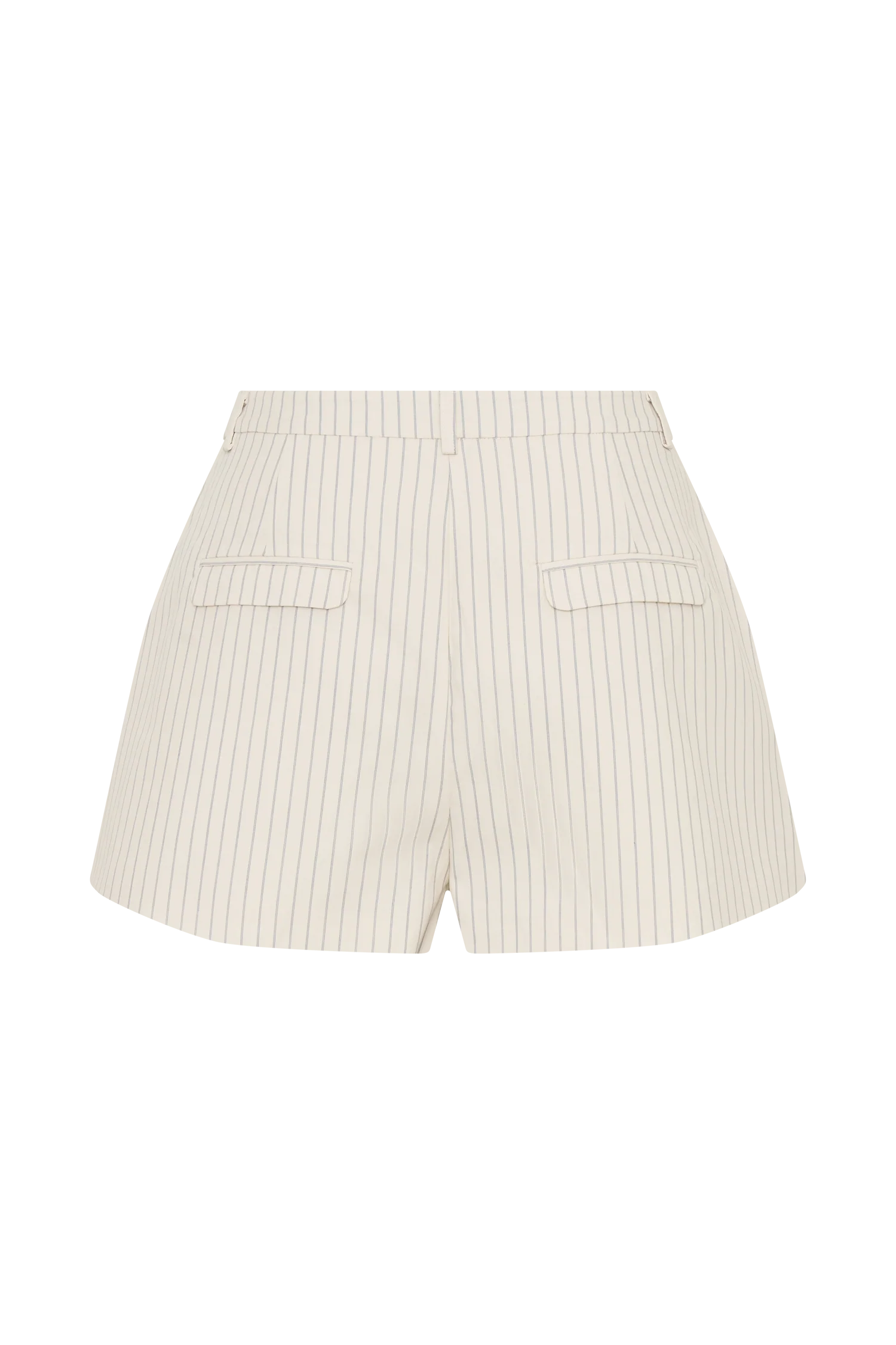 Alina Pintuck Cotton Shorts - Stripe