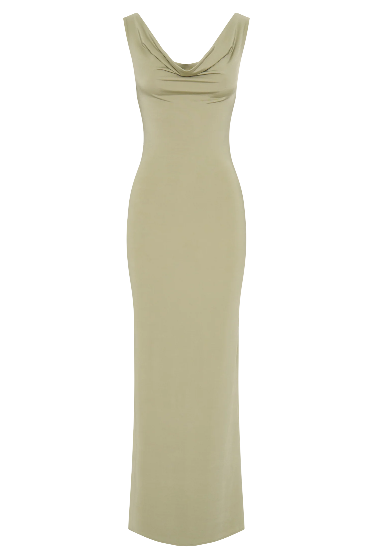 Marta Slinky Cowl Maxi Dress - Sage
