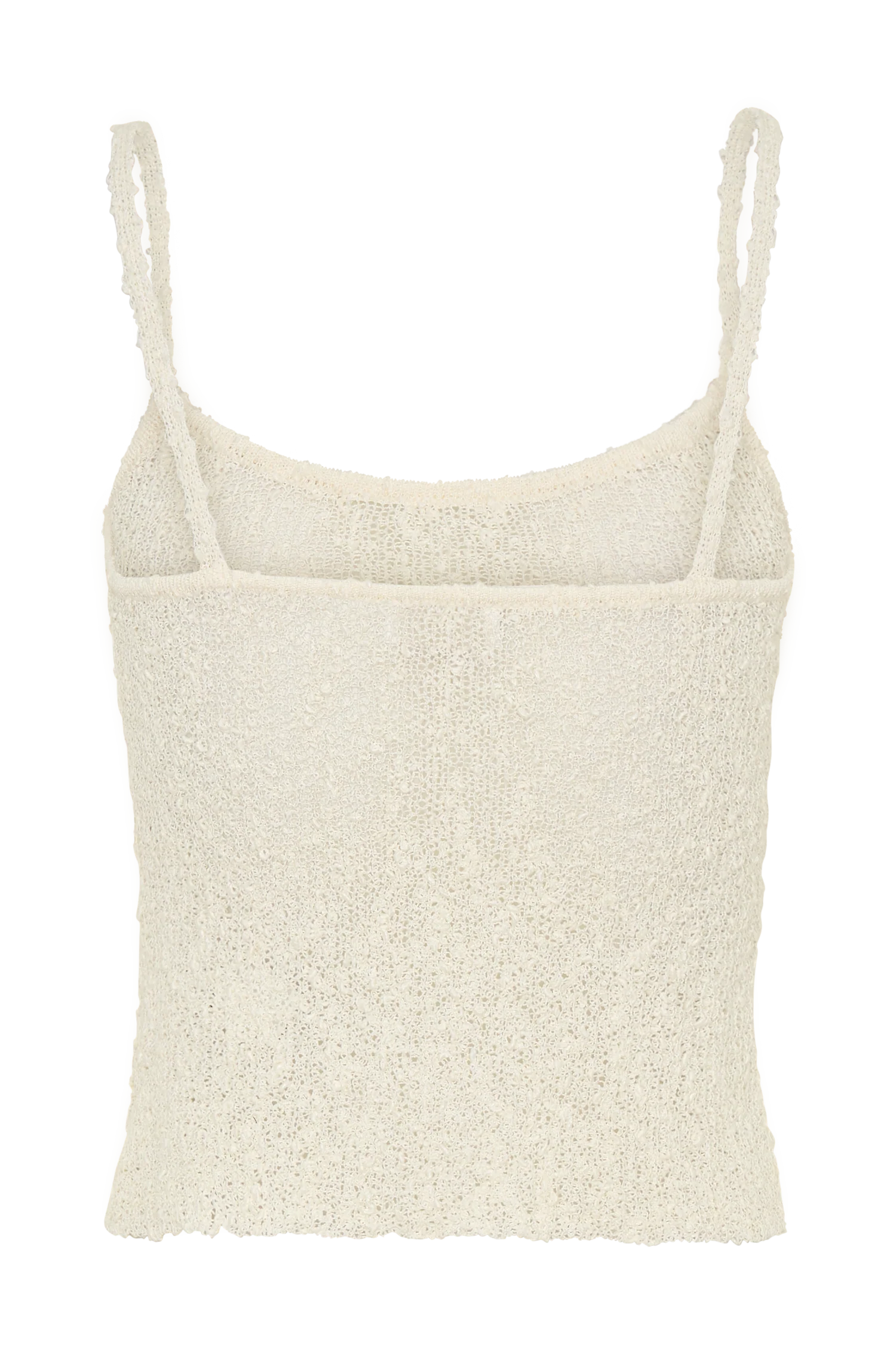 Mattais Boucle Knit Top - Ivory