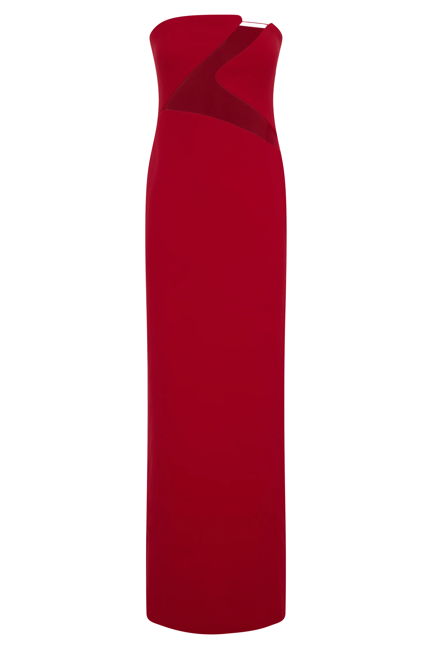 Lianne Strapless Maxi Dress - Red